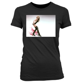 Heidi Klum Women's Junior Cut Crewneck T-Shirt