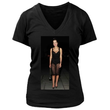 Helen Flanagan Women's Deep V-Neck TShirt