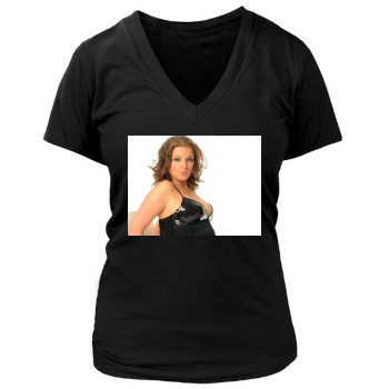 Helen Flanagan Women's Deep V-Neck TShirt