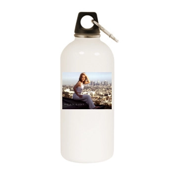 Helen Hunt White Water Bottle With Carabiner