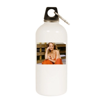 Helen Hunt White Water Bottle With Carabiner