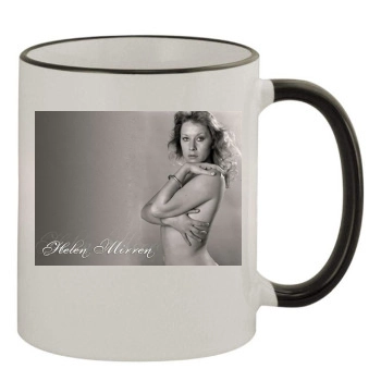 Helen Mirren 11oz Colored Rim & Handle Mug