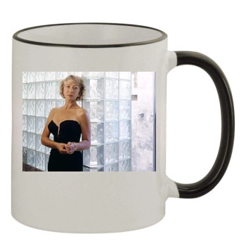 Helen Mirren 11oz Colored Rim & Handle Mug