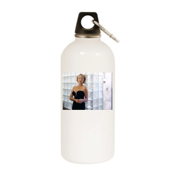 Helen Mirren White Water Bottle With Carabiner