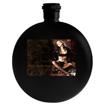 Helena Bonham Carter Round Flask