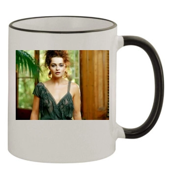 Helena Bonham Carter 11oz Colored Rim & Handle Mug