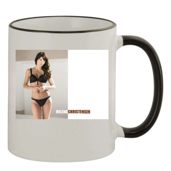 Helena Christensen 11oz Colored Rim & Handle Mug