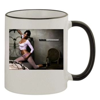 Helena Christensen 11oz Colored Rim & Handle Mug