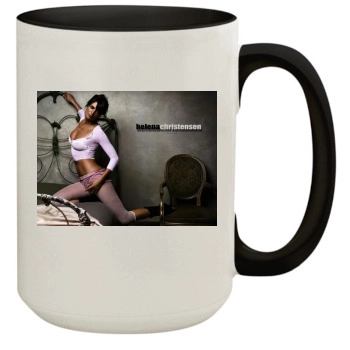 Helena Christensen 15oz Colored Inner & Handle Mug