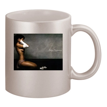 Helena Christensen 11oz Metallic Silver Mug