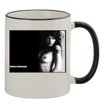 Helena Christensen 11oz Colored Rim & Handle Mug