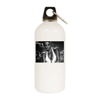 Helena Christensen White Water Bottle With Carabiner