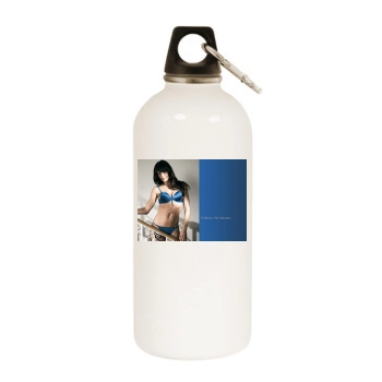 Helena Christensen White Water Bottle With Carabiner