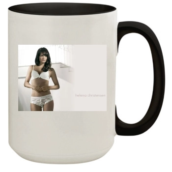 Helena Christensen 15oz Colored Inner & Handle Mug