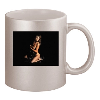 Helena Christensen 11oz Metallic Silver Mug