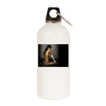 Helena Christensen White Water Bottle With Carabiner