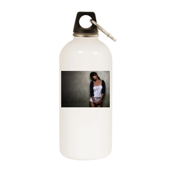 Helena Christensen White Water Bottle With Carabiner