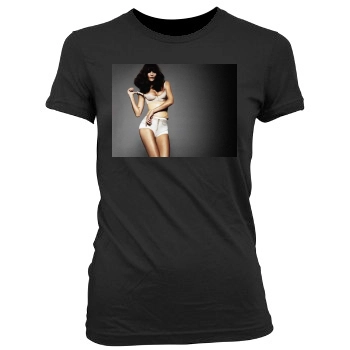 Helena Christensen Women's Junior Cut Crewneck T-Shirt