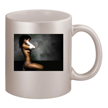 Helena Christensen 11oz Metallic Silver Mug