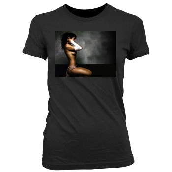 Helena Christensen Women's Junior Cut Crewneck T-Shirt