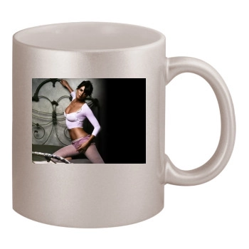 Helena Christensen 11oz Metallic Silver Mug