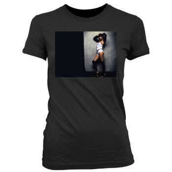 Helena Christensen Women's Junior Cut Crewneck T-Shirt