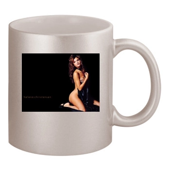 Helena Christensen 11oz Metallic Silver Mug