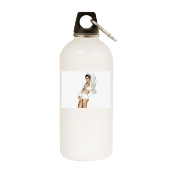 Helena Christensen White Water Bottle With Carabiner