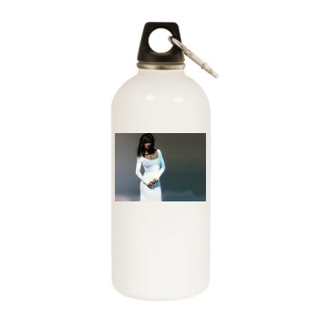 Helena Christensen White Water Bottle With Carabiner