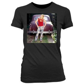 Hilary Duff Women's Junior Cut Crewneck T-Shirt