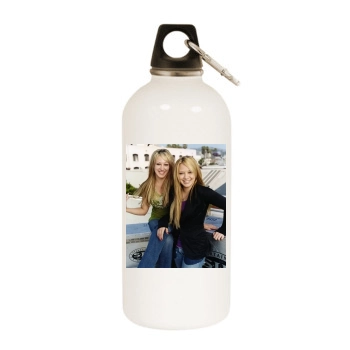 Hilary Duff White Water Bottle With Carabiner