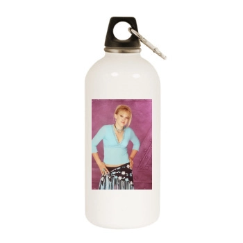 Hilary Duff White Water Bottle With Carabiner