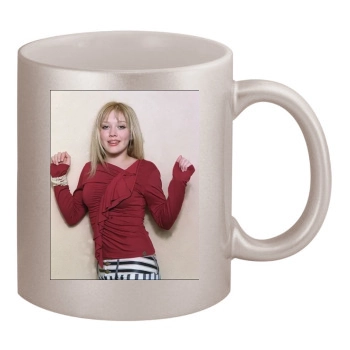 Hilary Duff 11oz Metallic Silver Mug