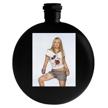 Hilary Duff Round Flask