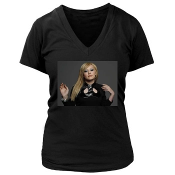 Hilary Duff Women's Deep V-Neck TShirt