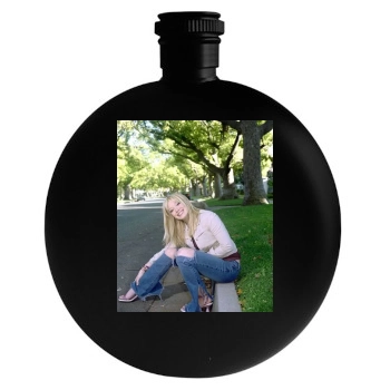 Hilary Duff Round Flask