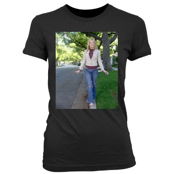 Hilary Duff Women's Junior Cut Crewneck T-Shirt