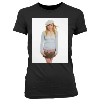 Hilary Duff Women's Junior Cut Crewneck T-Shirt