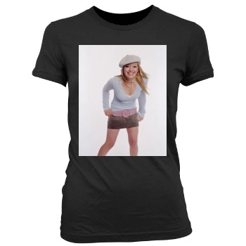 Hilary Duff Women's Junior Cut Crewneck T-Shirt