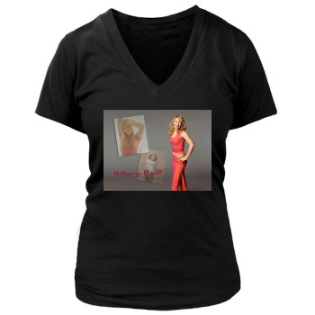 Hilary Duff Women's Deep V-Neck TShirt