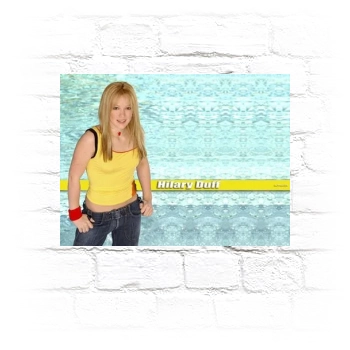 Hilary Duff Metal Wall Art