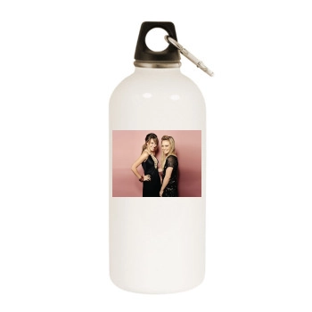 Hilary Duff White Water Bottle With Carabiner