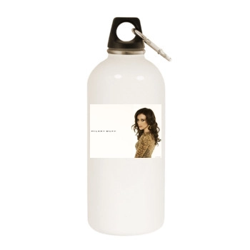 Hilary Duff White Water Bottle With Carabiner