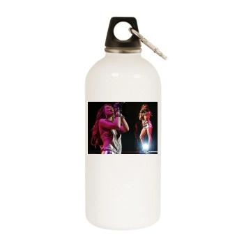 Hilary Duff White Water Bottle With Carabiner