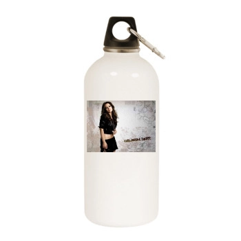 Hilary Duff White Water Bottle With Carabiner