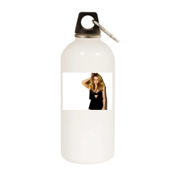 Hilary Duff White Water Bottle With Carabiner