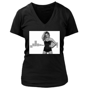 Hilary Duff Women's Deep V-Neck TShirt