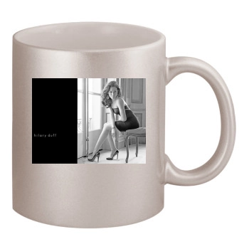 Hilary Duff 11oz Metallic Silver Mug