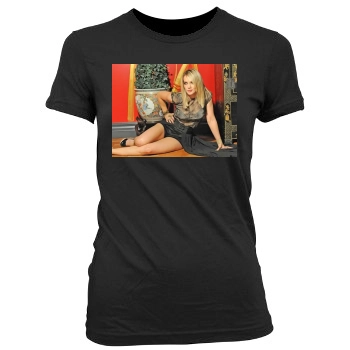 Hilary Duff Women's Junior Cut Crewneck T-Shirt