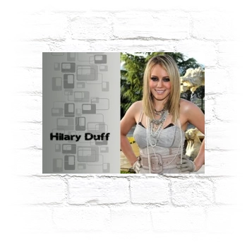 Hilary Duff Metal Wall Art